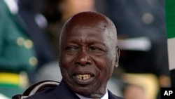 FILE - In this Oct. 2002, shows former Kenya's President Daniel arap Moi. Moi, a former schoolteacher who became the country's longest-serving president and presided over years of repression and economic turmoil fueled by runaway corruption, has died.