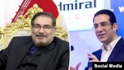 حسین (هکتور) شمخانی در کنار پدرش علی شمخانی، مشاور ارشد خامنه‌ای