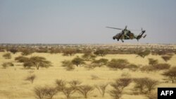 Un hélicoptère de l'armée française dans la région du Sahel, le 1er novembre 2017.