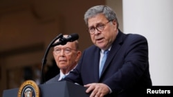 El secretario de Justicia de EE.UU., William Barr, señalado por ordenar enfrentar recientes manifestaciones con gas pimienta en las inmediaciones de la Casa Blanca.