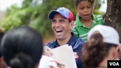 Henrique Capriles, calon tunggal capres partai oposisi Venezuela dalam pemilu Oktober mendatang (13/2).