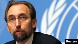 FILE - Jordan's Prince Zeid Ra'ad Zeid al-Hussein, U.N. High Commissioner for Human Rights.