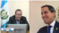 El presidente electo de Guatemala, Alejandro Giammattei y el presidente encargado de Venezuela, Juan Guaidó durante la videoconferencia trasmitida en vivo por redes sociales (Captura de pantalla)