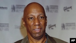 FILE - Motown's Barrett Strong arrives at the induction ceremony for 35th annual National Academy of Popular Music/Songwriters Hall of Fame in New York on June 10, 2004.