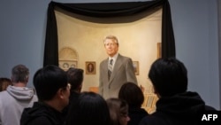 ภาพอดีตประธานาธิบดีจิมมี คาร์เตอร์ ที่พิพิธภัณฑ์ศิลปะแห่งชาติ Smithsonian National Portrait Gallery ในกรุงวอชิงตัน