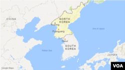 উত্তর কোরিয়ার মানচিত্র 