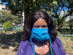 Sibusisiwe Bhuda-Masara, deputy chairperson of the Women's Parliamentary Caucus, in Zimbabwe in April 2021. (Columbus Mavhunga/VOA)