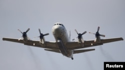 A U.S. Navy P-3 Orion Maritime patrol aircraft takes off from Incirlik airbase in the southern city of Adana, Turkey, July 26, 2015. 