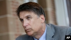 North Carolina Gov. Pat McCrory at the governor's mansion in Raleigh, N.C., April 12, 2016. 