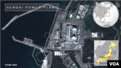 关于日本核电站的谷歌地图