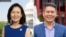 Dân biểu Hạ viện Mỹ Michelle Steel (ảnh trái) đang bị Derek Tran, một luật sư ở Quận Cam, dẫn trước trong cuộc đua tái cử vào Quốc hội Mỹ đại diện Địa hạt 45 ở California.