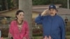 El presidente de Nicaragua, Daniel Ortega, junto a su esposa y vicepresidenta Rosario Murillo. Foto Daliana Ocaña, VOA.