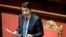 Italian premier Giuseppe Conte informs the Senate on coronavirus situation, in Rome, March 26, 2020.