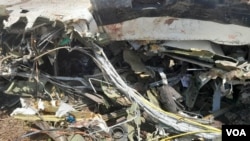 Sawir keyd ah oo muujinaya burburka diyaarad