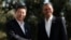 U.S. President Barack Obama meets Chinese President Xi Jinping at The Annenberg Retreat at Sunnylands in Rancho Mirage, California, June 7, 2013.