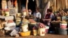 Women set up their shops at a market in Juba, South Sudan (2012 photo)