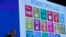 FILE - The 17 goals of the 2030 Agenda for Sustainable Development are seen behind then-U.N. Secretary-General Ban Ki-Moon at the Annual Conference of Swiss Development Cooperation in Zurich, Switzerland, Jan. 22, 2016.
