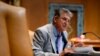 Senator Joe Manchin, a Democrat representing West Virginia, speaks during a Senate Appropriations Subcommittee on Commerce, Justice, Science, and Related Agencies hearing, on Capitol Hill in Washington, June 9, 2021.