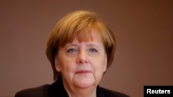 German Chancellor Angela Merkel in Berlin, Dec. 1, 2015. Time magazine named Merkel its 2015 "Person of the Year".