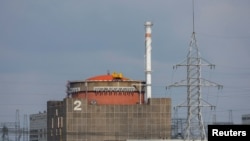 ARCHIVO: Planta de energía nuclear de Zaporizhzhia, en el curso del conflicto entre Rusia y Ucrania en las afueras de Enerhodar en la región de Zaporizhzhia, Ucrania controlada por Rusia, el 15 de junio de 2023.
