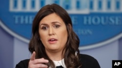 Sarah Huckabee Sanders, porte-parole de la Maison Blanche, à Washington, le 26 février 2018.