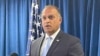 FILE - Acting U.S. Attorney Vipal Patel speaks in Cincinnati, July 22, 2021. Patel said on Nov. 5, 2021, that Yanjun Xu, convicted in an espionage case, had been accused of trying to steal technology related to GE Aviation's composite aircraft engine fan to benefit China.