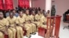Des opposants comparaissent lors d’un procès à la Cour provinciale de Huambo, Angola