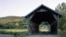 Fall colors accentuate the quaintness of this little Vermont covered bridge. (Carol M. Highsmith)