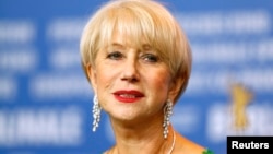Nữ diễn viên Helen Mirren trong buổi họp báo giới thiệu phim 'Woman In Gold' tại Liên hoan phim Quốc tế Berlinale lần thứ 65 ở Berlin, Đức, ngày 9 tháng 2 năm 2016.