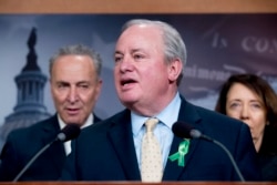 Rep. Mike Doyle, D-Pa., speaks at a news conference about net neutrality in Washington, May 16, 2018.