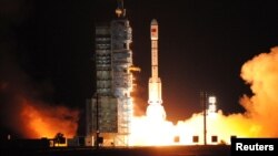 China's second experimental space laboratory lifts off from the launch pad in Jiuquan, Gansu province, China, September 15, 2016. 
