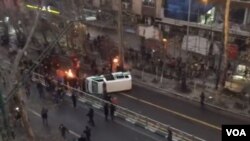 Tehranda etirazlar, 31 dekabr 2017