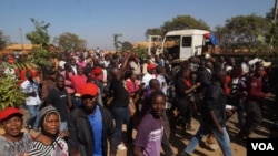 HRDC has been organizing protests like these since May which have sometimes turned violent. (Lameck Masina/VOA)