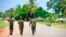 In this file photo taken on March 7, 2018, Soldiers from the Mozambican army patrol the streets after security in the area was increased, following a two-day attack from suspected Islamists in October last year.