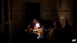 Hospital staff work at the children's regional hospital maternity ward in Kherson, southern Ukraine, Tuesday, Nov. 22, 2022.