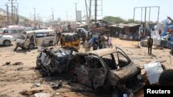 Mesto eksplozije u Mogadišu