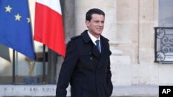 FILE - French Prime Minister Manuel Valls.
