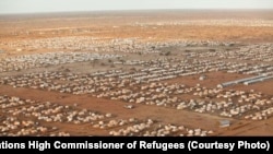 FILE - An image of the world's largest refugee camp, Dadaab, in northeastern Kenya. Photo taken in 2012.