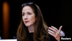 Director of National Intelligence Avril Haines testifies at a Senate Intelligence Committee hearing on worldwide threats to American security, on Capitol Hill in Washington, March 11, 2024. 