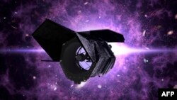 This NASA illustration released on May 20, 2020 shows NASA’s Wide Field Infrared Survey Telescope, now named the Nancy Grace Roman Space Telescope, after NASA’s first Chief of Astronomy. 