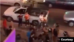 تصویری از یک فیلم منتسب به اعتراضات پنجشنبه شب خوزستان