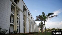 FILE - A photo shows part of the parliament house in Abuja, Nigeria, July 19, 2017.