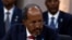 FILE - Somalia's President Hassan Sheikh Mohamud looks on during a meeting at the U.S.-Africa Leaders Summit 2022 in Washington, Dec. 13, 2022. 