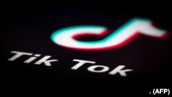 Logo de l’application TikTok. (Photo Joel Saget/AFP)