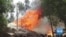 Massive Fire Damages Homes, Shops in Overcrowded Rohingya Refugee Camp