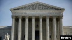 FILE - The exterior of the U.S. Supreme Court in Washington.