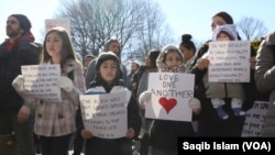 Protesters Rally, March in Washington in Support of Refugees, Immigrants
