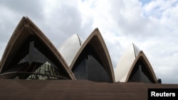 The steps of the Sydney Opera House as seen on March 26, 2020, deserted in the wake of New South Wales implementing measures shutting down non-essential businesses to try to curb the coronavirus.