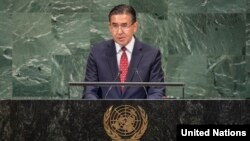 O'zbekistonning BMTdagi elchisi Baxtiyor Ibragimov Bosh Assambleyaning 73-sessiyasida, 1-oktabr, 2018