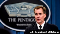 FILE - Rear Admiral John Kirby.